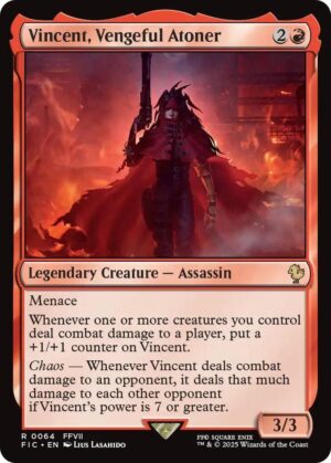 Vincent, Vengeful Atoner (Surge Foil) - 64: Commander: FINAL FANTASY