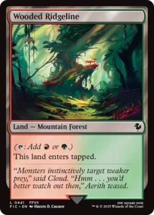 Wooded Ridgeline (Surge Foil) - 441: Commander: FINAL FANTASY