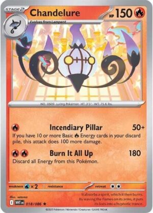 Chandelure - 018/086: SV: White Flare