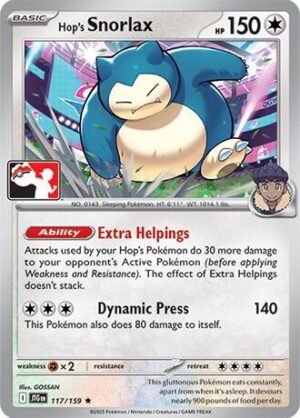 Hop's Snorlax - 117/159: Prize Pack Series Cards
