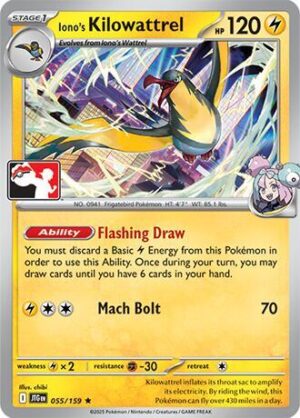 Iono's Kilowattrel - 055/159 - 055/159: Prize Pack Series Cards