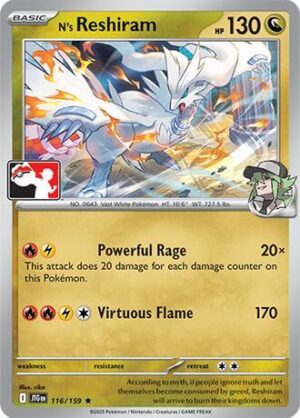 N's Reshiram - 116/159 - 116/159: Prize Pack Series Cards