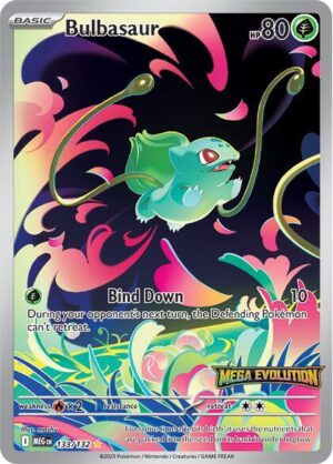 Bulbasaur - 133/132 (Mega Evolution Stamped) - 133/132: ME01: Mega Evolution
