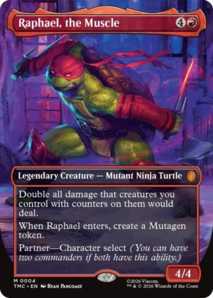 Raphael, the Muscle (0004) (Borderless) - 4: Commander: Teenage Mutant Ninja Turtles