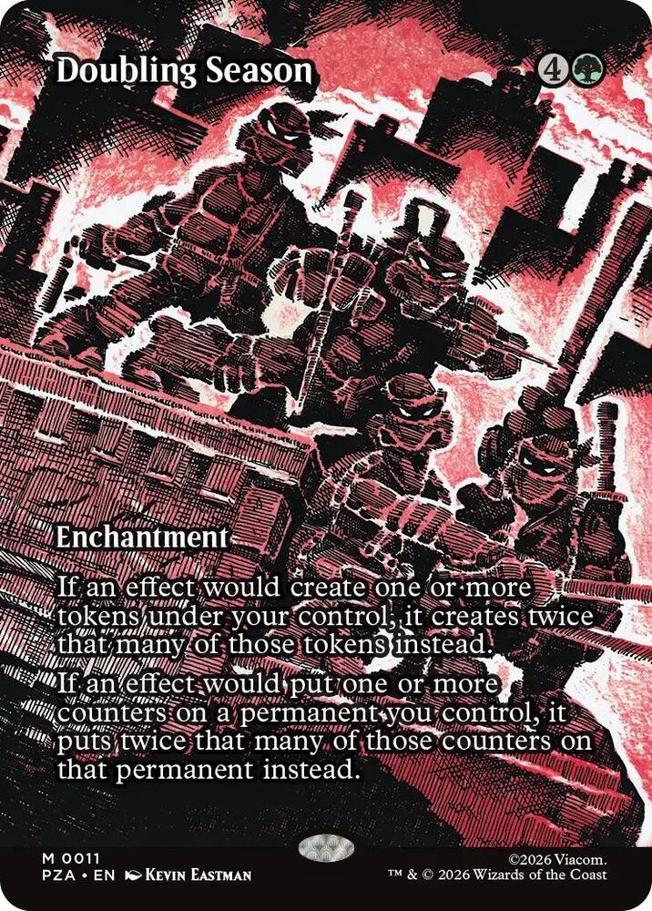Doubling Season (Borderless) - 11: Teenage Mutant Ninja Turtles Eternal-Legal