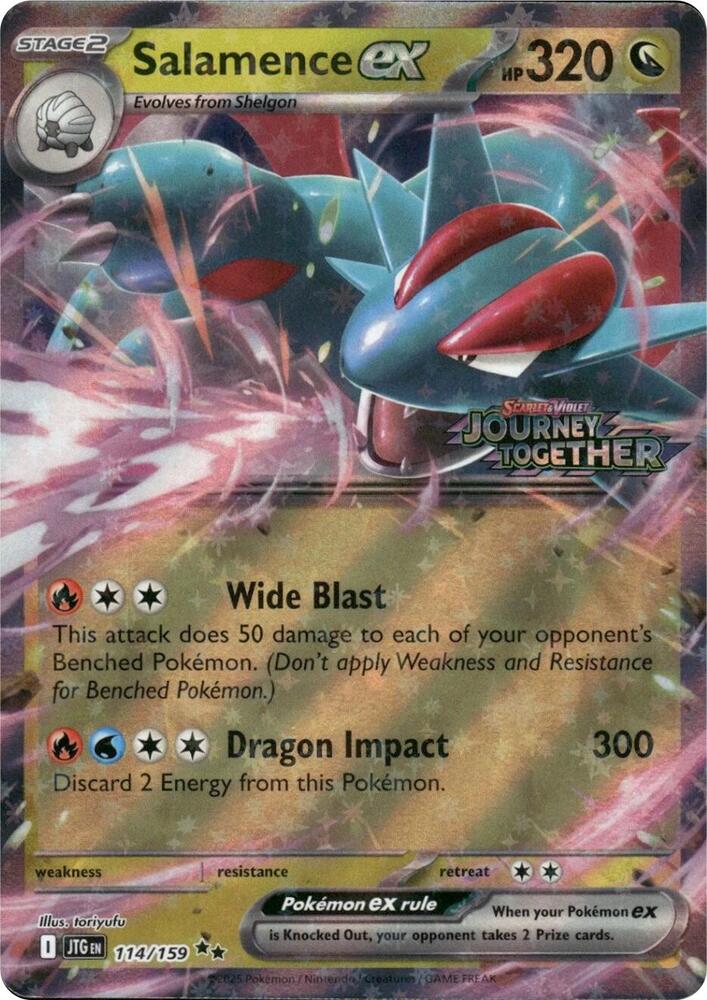 Salamence ex - 114/159 (Journey Together Stamped) - 114/159: Miscellaneous Cards & Products
