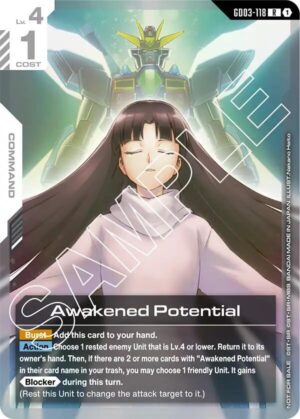 Awakened Potential (Store Tournament Participant Pack 03) - GD03-118: Gundam Promotional Cards
