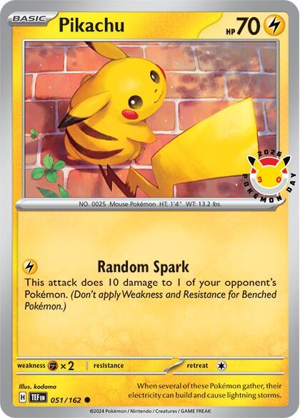 Pikachu (Pokemon Day 2026) - 051/162: Miscellaneous Cards & Products