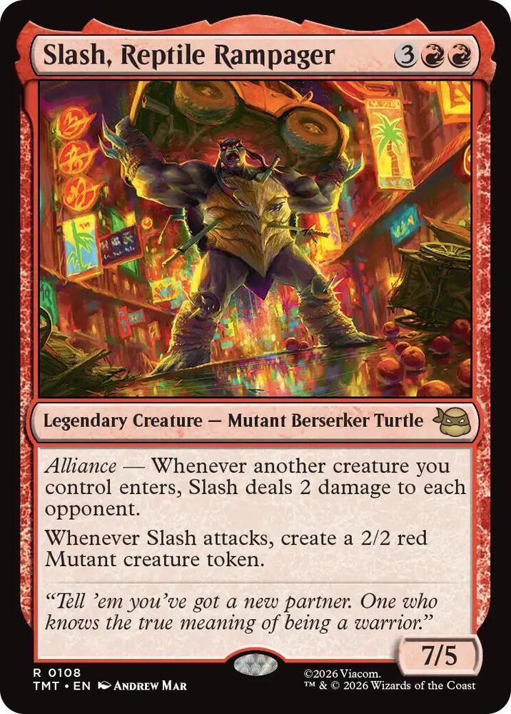 Slash, Reptile Rampager - 108: Teenage Mutant Ninja Turtles