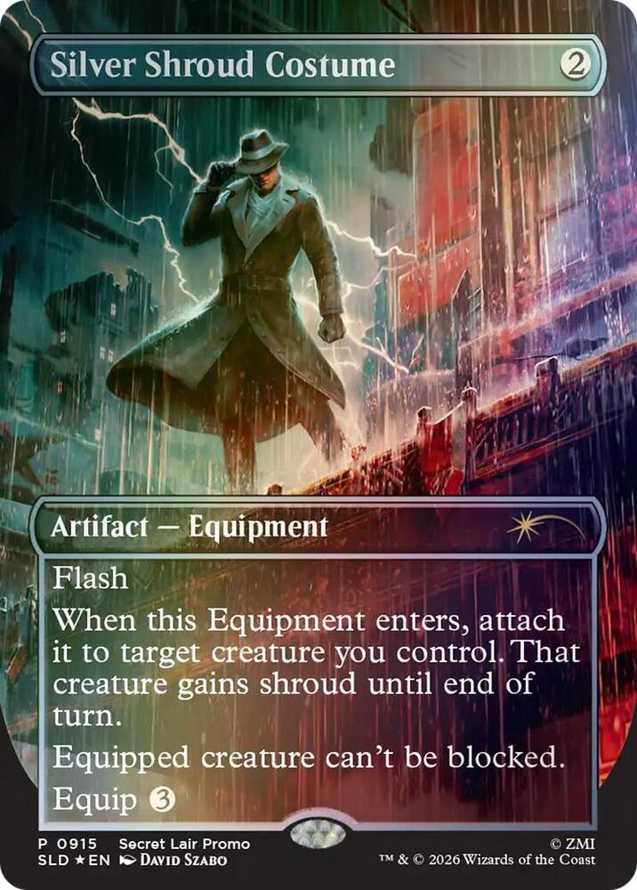 Silver Shroud Costume - 915: Secret Lair Drop Series