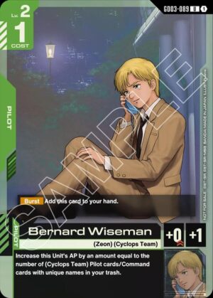 Bernard Wiseman (GD03 Release Event) - GD03-089: Gundam Promotional Cards