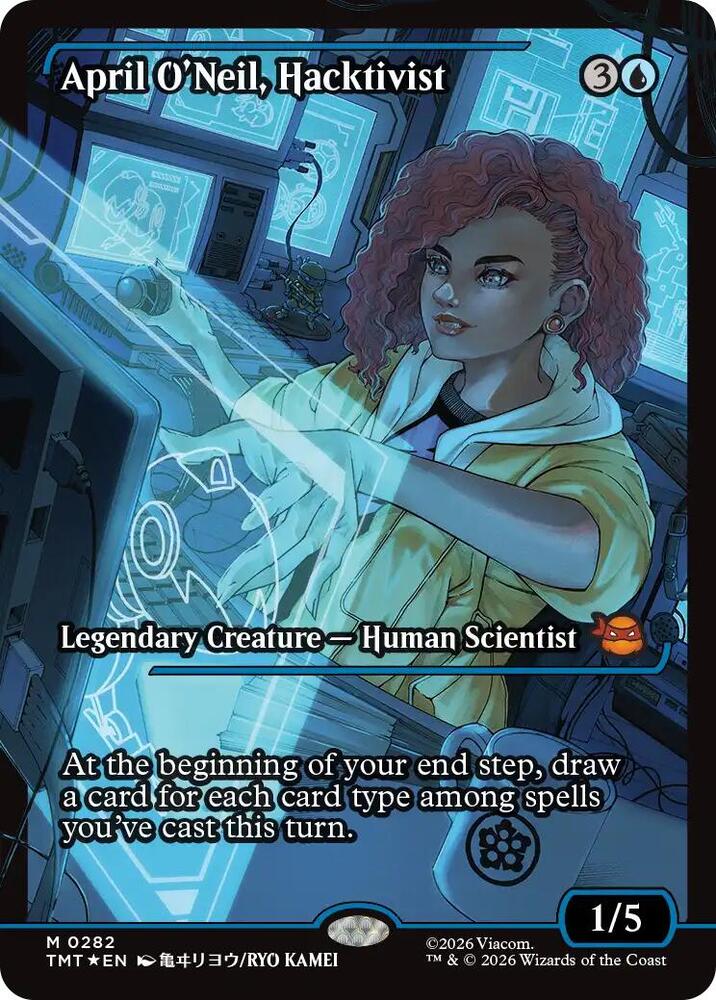 April O'Neil, Hacktivist (0282) (Showcase) - 282: Teenage Mutant Ninja Turtles