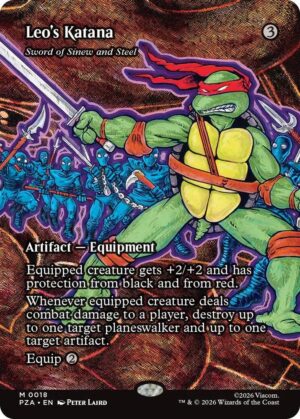 Leo's Katana - Sword of Sinew and Steel (Borderless) - 18: Teenage Mutant Ninja Turtles Eternal-Legal