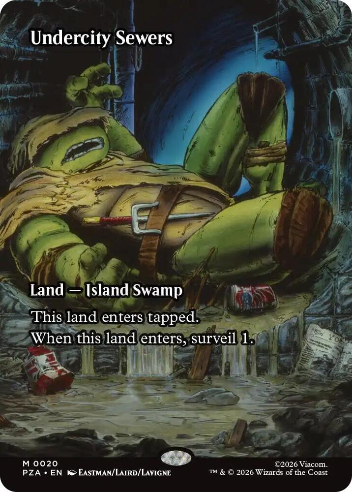 Undercity Sewers (Borderless) - 20: Teenage Mutant Ninja Turtles Eternal-Legal