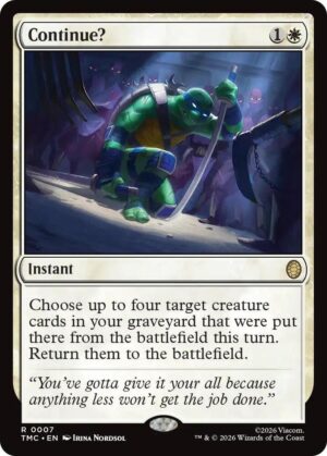 Continue? - 7: Commander: Teenage Mutant Ninja Turtles