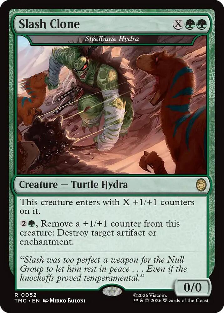 Slash Clone - Steelbane Hydra - 52: Commander: Teenage Mutant Ninja Turtles