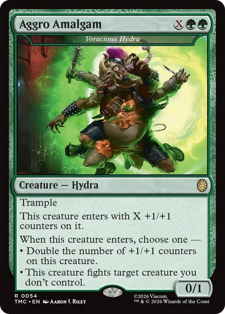 Aggro Amalgam - Voracious Hydra - 54: Commander: Teenage Mutant Ninja Turtles