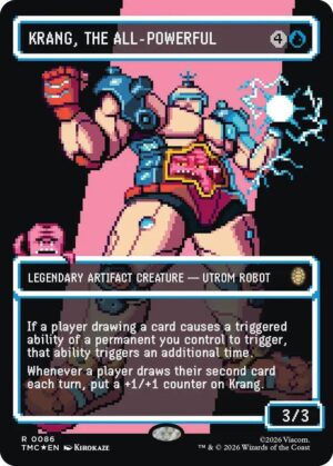 Krang, the All-Powerful (Borderless) (Surge Foil) - 86: Commander: Teenage Mutant Ninja Turtles