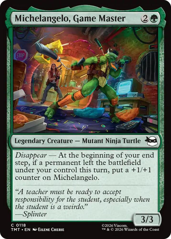 Michelangelo, Game Master - 118: Teenage Mutant Ninja Turtles