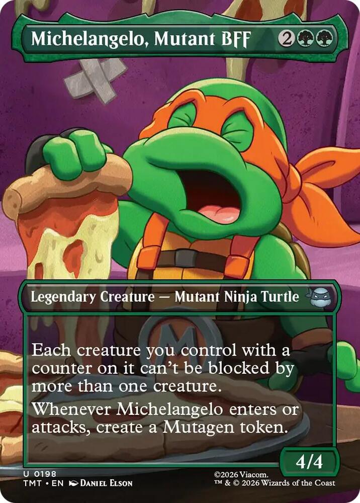 Michelangelo, Mutant BFF (Borderless) - 198: Teenage Mutant Ninja Turtles