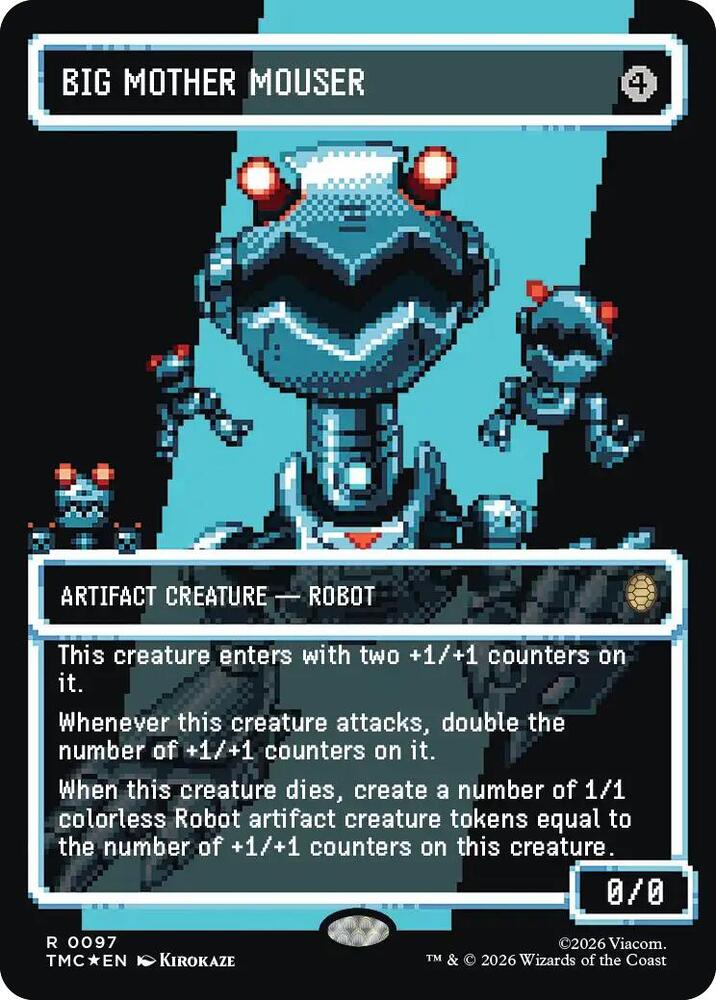 Big Mother Mouser (Borderless) (Surge Foil) - 97: Commander: Teenage Mutant Ninja Turtles
