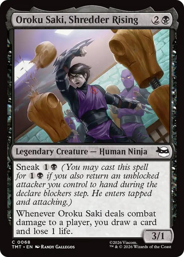 Oroku Saki, Shredder Rising - 68: Teenage Mutant Ninja Turtles