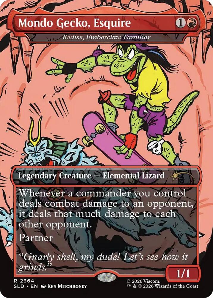 Mondo Gecko, Esquire - Kediss, Emberclaw Familiar - 2364: Secret Lair Drop Series