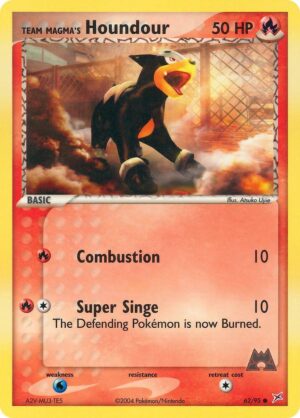 Team Magma's Houndour - 62/95 - 62/95: Team Magma vs Team Aqua