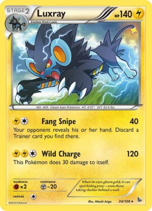 Luxray - 34/106: XY - Flashfire