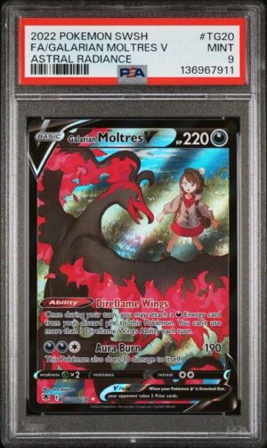 Galarian Moltres V - SWSH10: Astral Radiance Trainer Gallery (SWSH10:TG) PSA 9