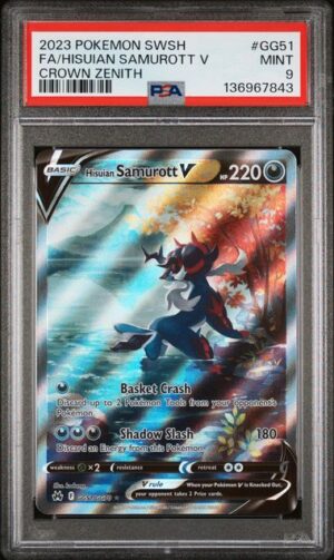 Hisuian Samurott V - Crown Zenith: Galarian Gallery (CRZ:GG) PSA 9