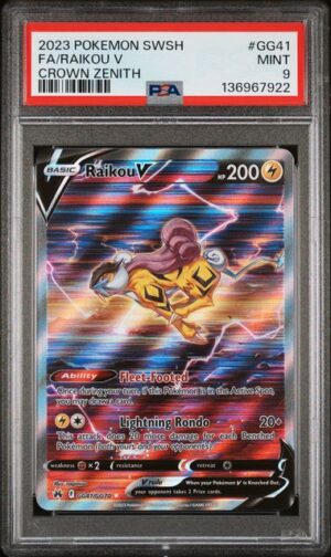 Raikou V - Crown Zenith: Galarian Gallery (CRZ:GG): PSA 9