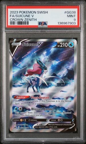 Suicune V - Crown Zenith: Galarian Gallery (CRZ:GG) PSA 9