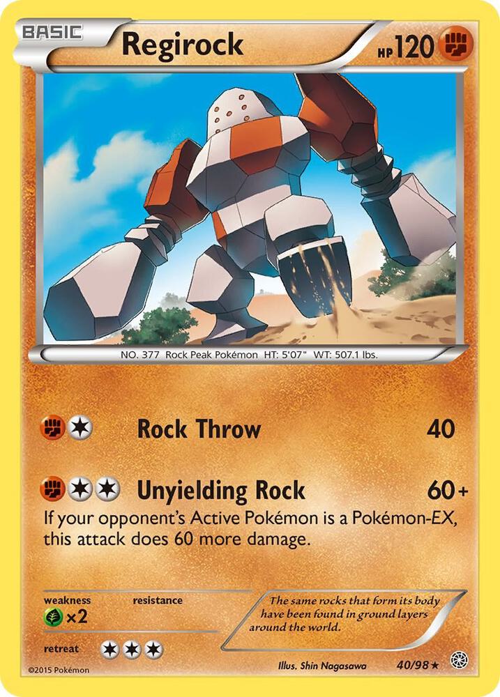 Regirock - 40/98: XY - Ancient Origins (LP)