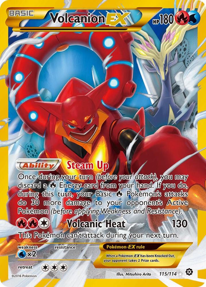Volcanion EX (Secret) - 115/114: XY - Steam Siege (LP)