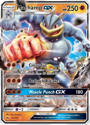 Machamp GX - 64/147: SM - Burning Shadows (LP)