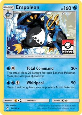 Empoleon - 34/156 (Pokemon League) - 034/156: League & Championship Cards (LP)