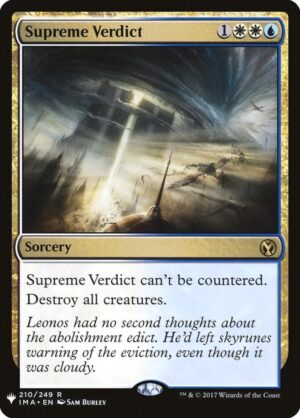 Supreme Verdict - 210: The List Reprints