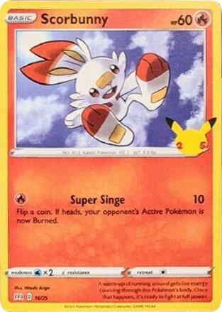 Scorbunny - 16/25 - 016/025: McDonald's 25th Anniversary Promos