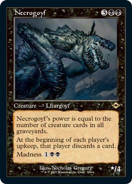 Necrogoyf (Retro Frame) (Foil Etched) - 398: Modern Horizons 2