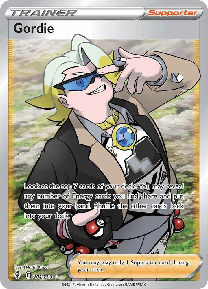 Gordie (Full Art) - 201/203: SWSH07: Evolving Skies