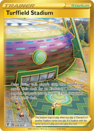 Turffield Stadium (Secret) - 234/203: SWSH07: Evolving Skies