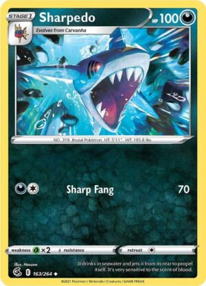 Sharpedo - 163/264: SWSH08: Fusion Strike