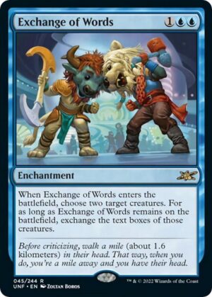 Exchange of Words - 45: Unfinity