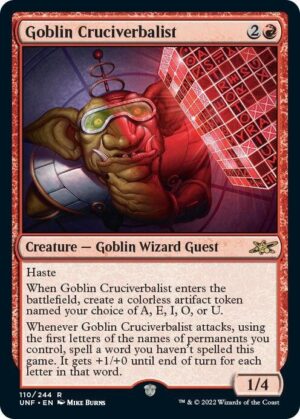 Goblin Cruciverbalist - 110: Unfinity