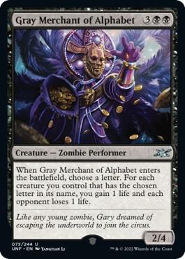 Gray Merchant of Alphabet - 75: Unfinity
