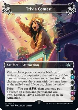 Trivia Contest (2-5-6) - 233: Unfinity