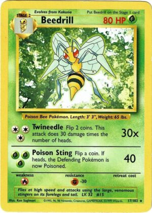 Beedrill - 017/102: Base Set (LP)