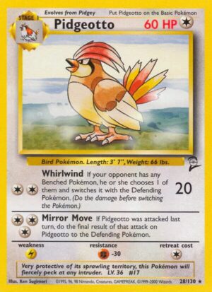 Pidgeotto - 028/130: Base Set 2 (LP)