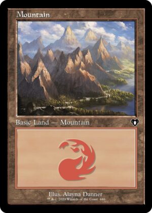 Mountain (446) (Retro Frame) - 446: Commander Masters